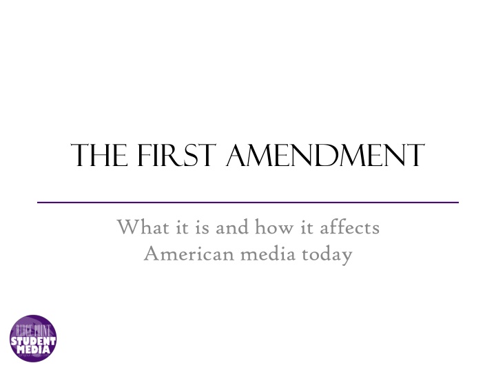 The First Amendment in American Media Today