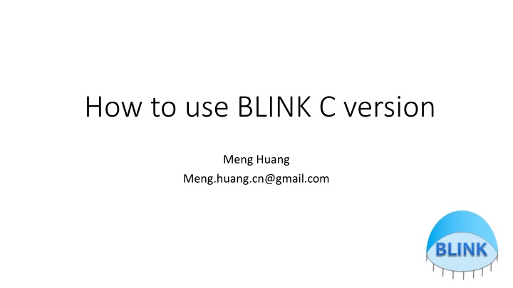 Guide on Using BLINK C Version for Genetic Analysis
