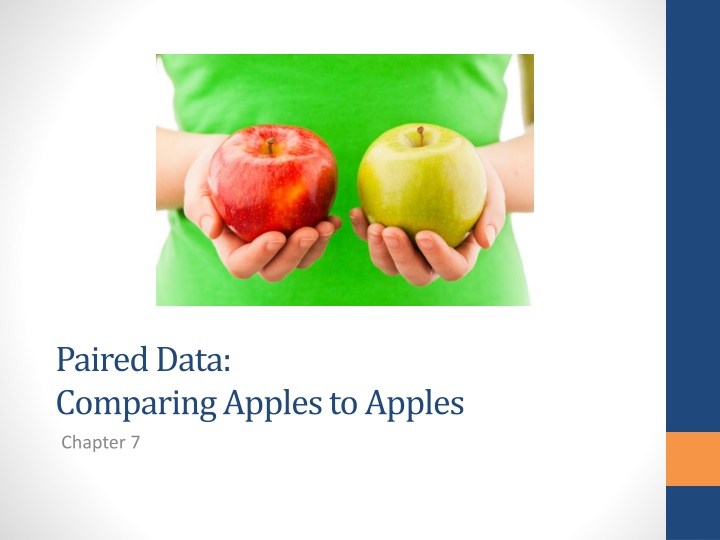 Paired Data Analysis in Research Studies