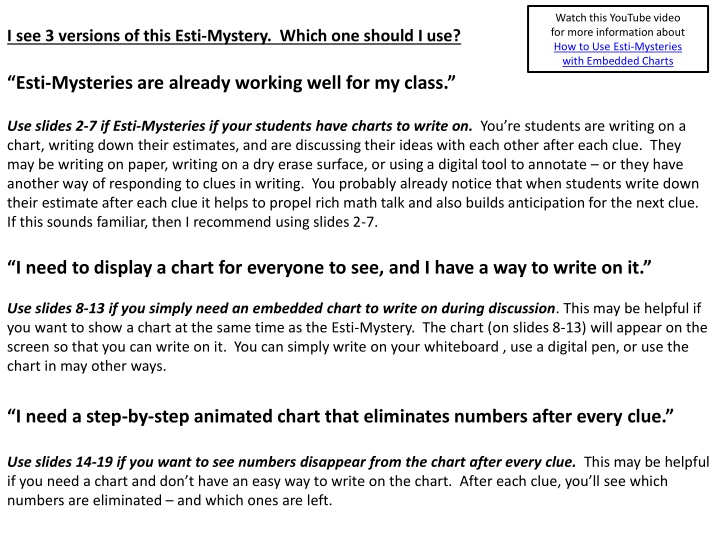 Interactive Esti-Mystery Chart Challenge for Math Enthusiasts