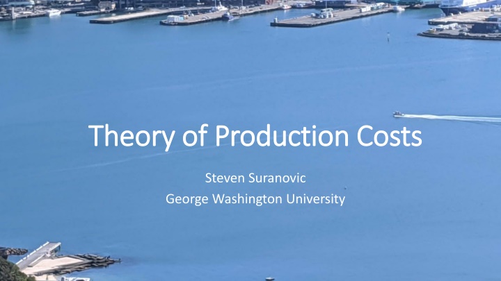 Production Costs and Profits in Economics