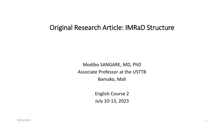 Effective Strategies for Research Article Structuring