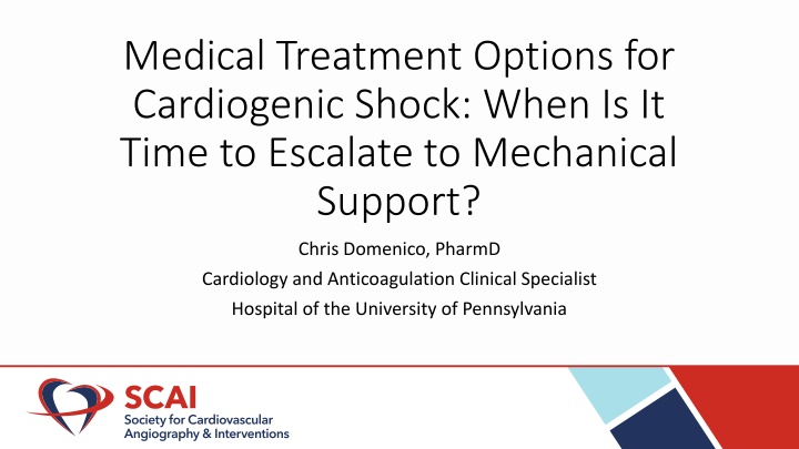 Treatment Options for Cardiogenic Shock: Pharmaceutical and Mechanical Support