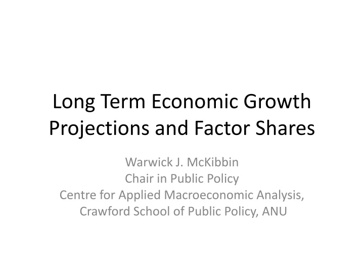 Global Economic Growth Projections and Methodologies: Insights and Challenges