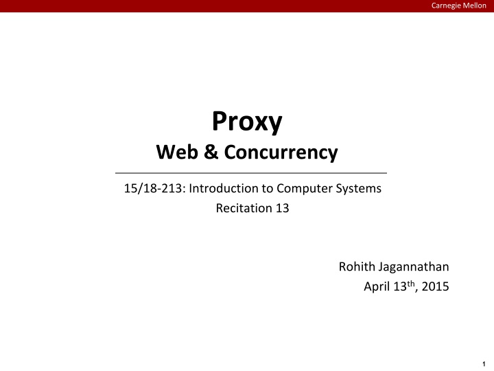 Web Basics at Carnegie Mellon University