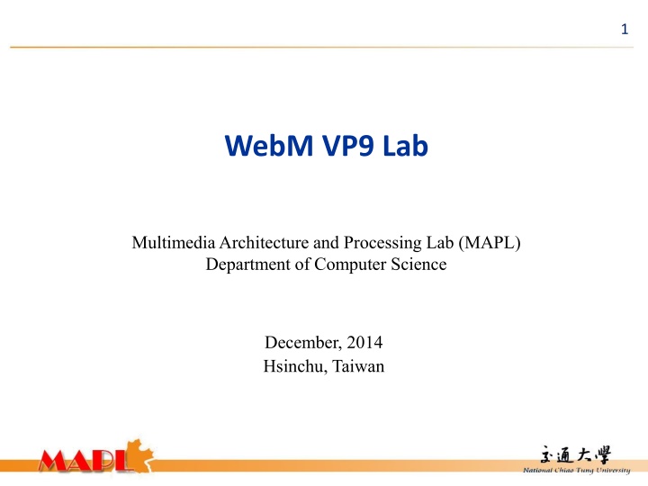 WebM VP9 Multimedia Architecture Lab Overview