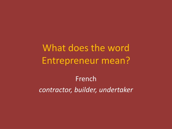 Entrepreneurs and Their Impact