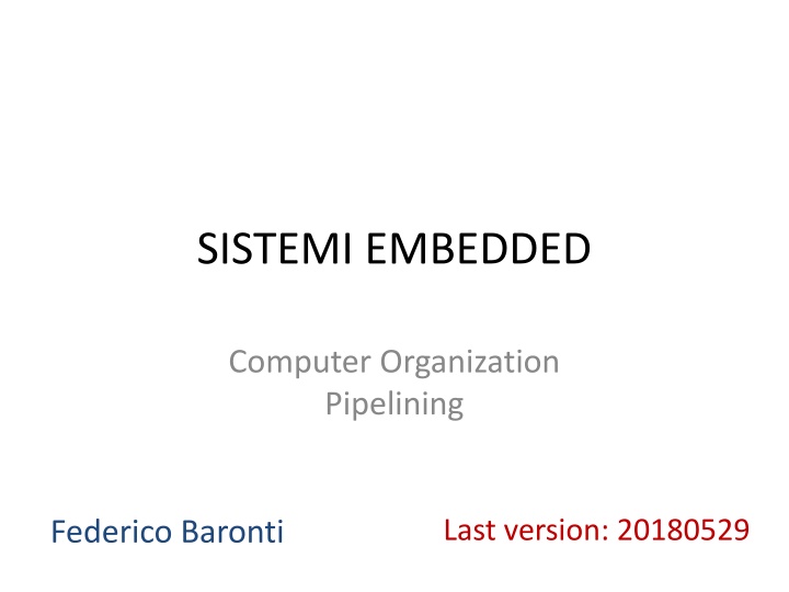 Pipelining in Computer Organization