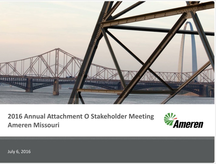 Ameren Missouri Stakeholder Meeting Analysis 2016