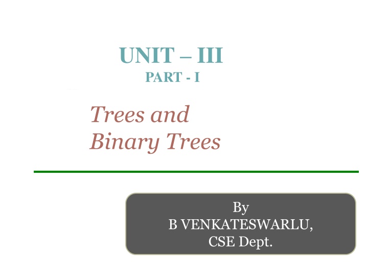 Trees and Binary Trees in Computer Science