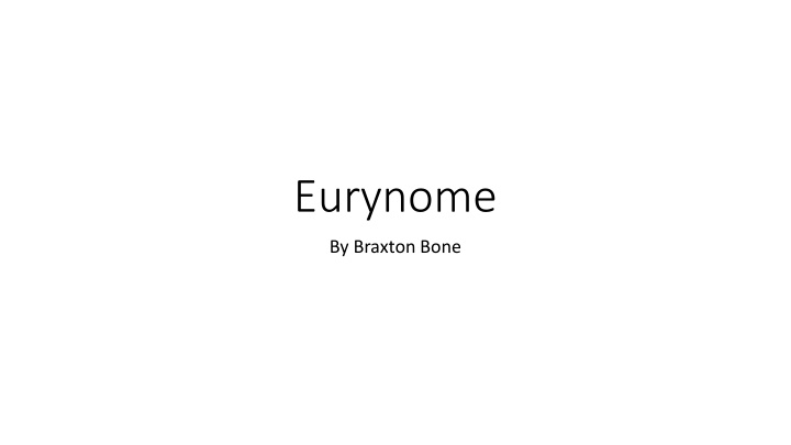 The Myth of Eurynome: Titan-Queen of Olympus