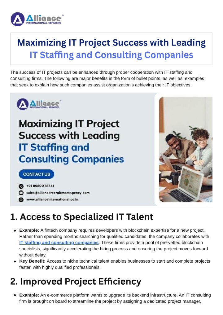 maximizing it project success with leading n.w