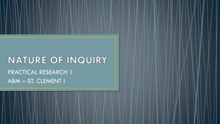 Inquiry-Based Learning in Educational Practice