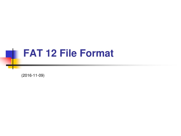 The Basics of FAT File System