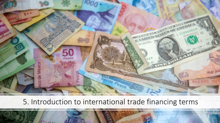International Trade Financing Terms