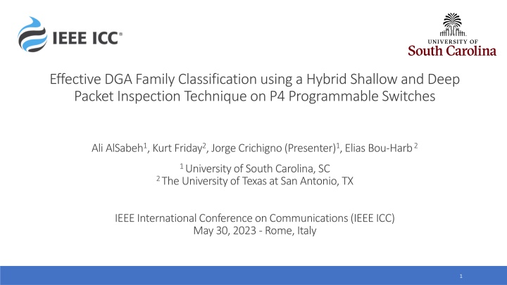 Effective DGA Family Classification using Hybrid Inspection Technique on P4 Switches