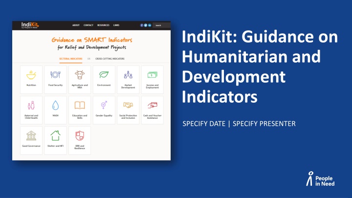 Comprehensive Guidance on Humanitarian and Development Indicators