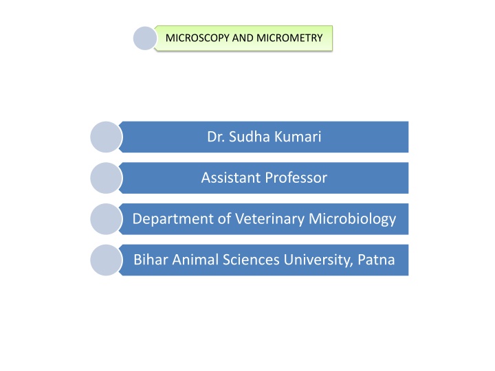 Microscopy and Micrometry in Veterinary Microbiology