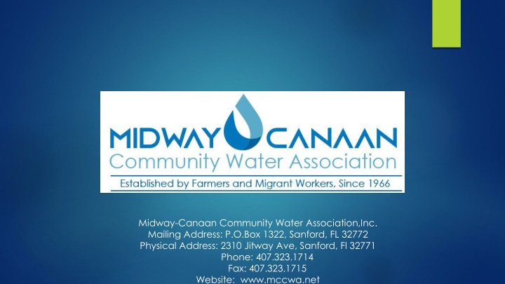 Midway Canaan Community Water Association, Inc. Overview