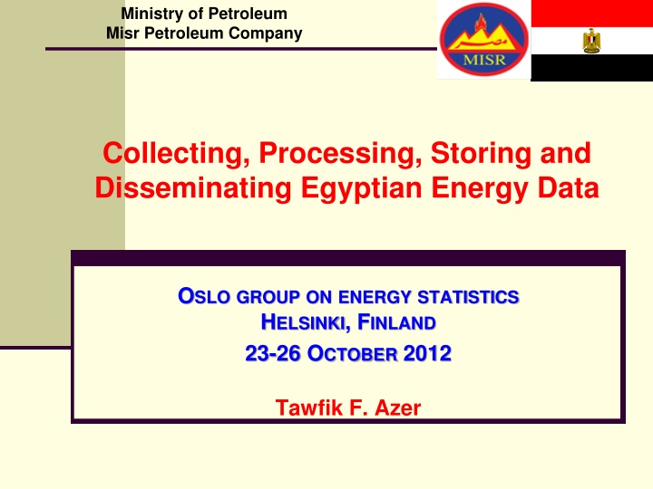 Comprehensive Overview of Egyptian Energy Data Collection and Processing