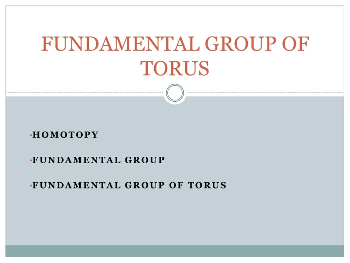 Homotopy and Fundamental Groups in Topology