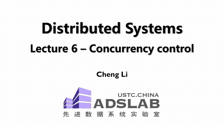Concurrency Control in Distributed Systems: Challenges and Solutions