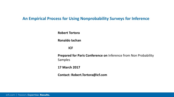 Empirical Processes in Nonprobability Surveys for Inference