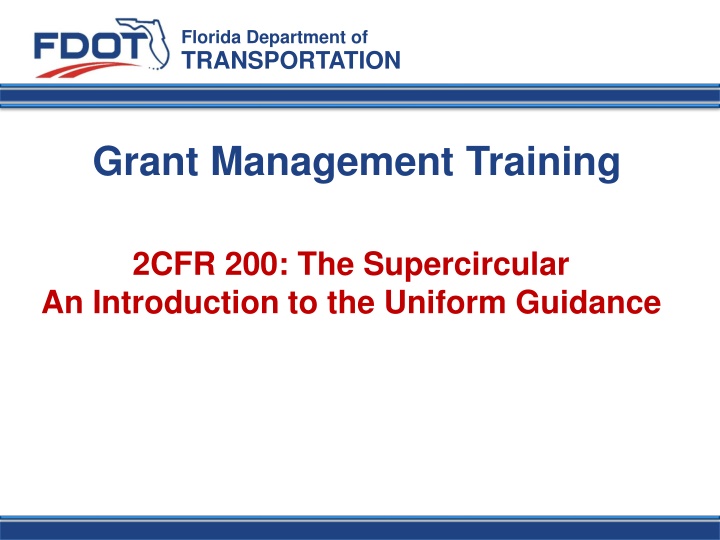 Uniform Guidance in Grant Management