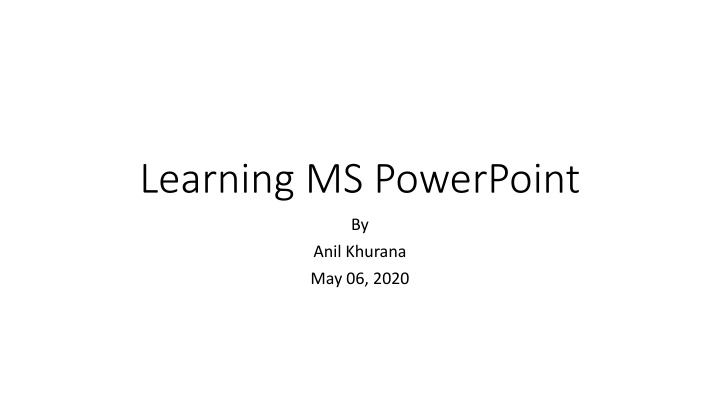 Mastering Microsoft PowerPoint Basics