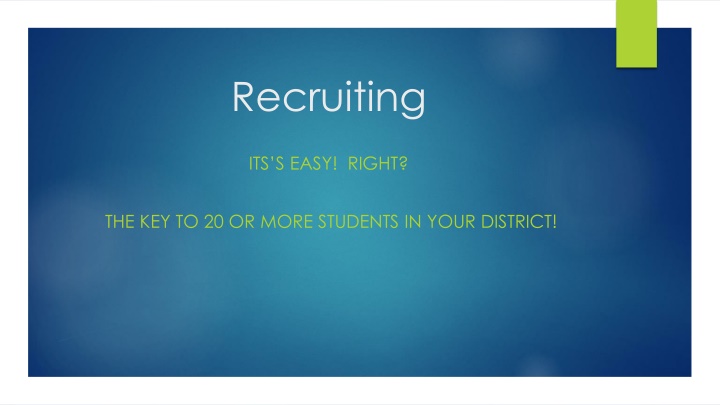 Recruiting Strategies for Student Exchange Programs