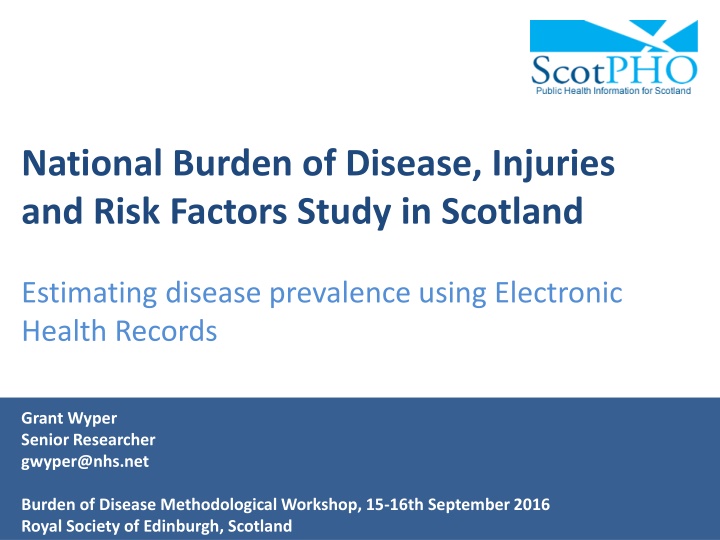 Utilizing Electronic Health Records to Estimate Disease Burden in Scotland