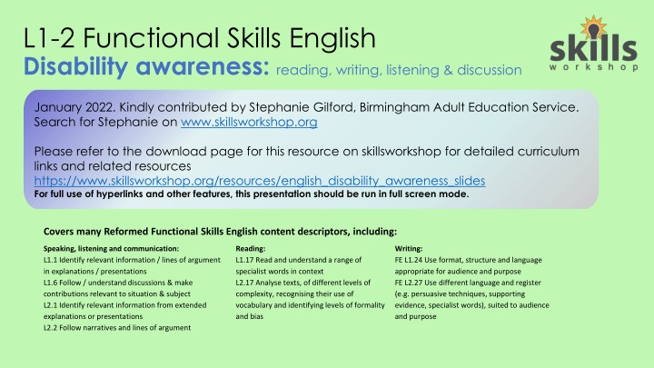 Ableism and Challenging Ableist Language
