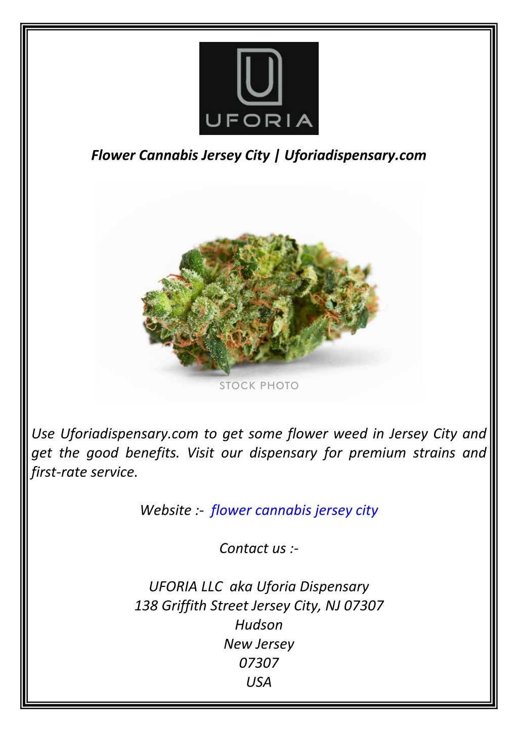 flower cannabis jersey city uforiadispensary com l.w