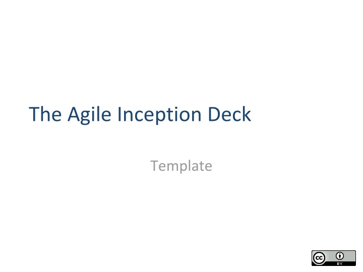 Agile Inception Deck Template - Project Overview and Planning