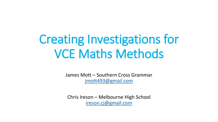 Strategies for Creating Mathematical Investigations with CAS Technology