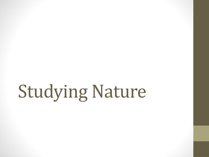 Scientific Method in Biology