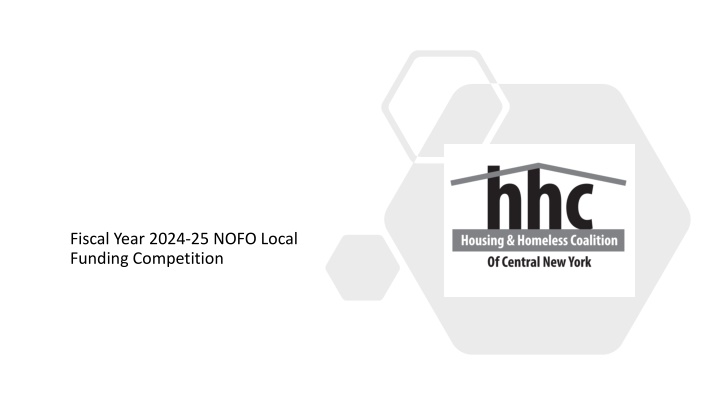 Local Funding Competition for Fiscal Year 2024-25 NOFO