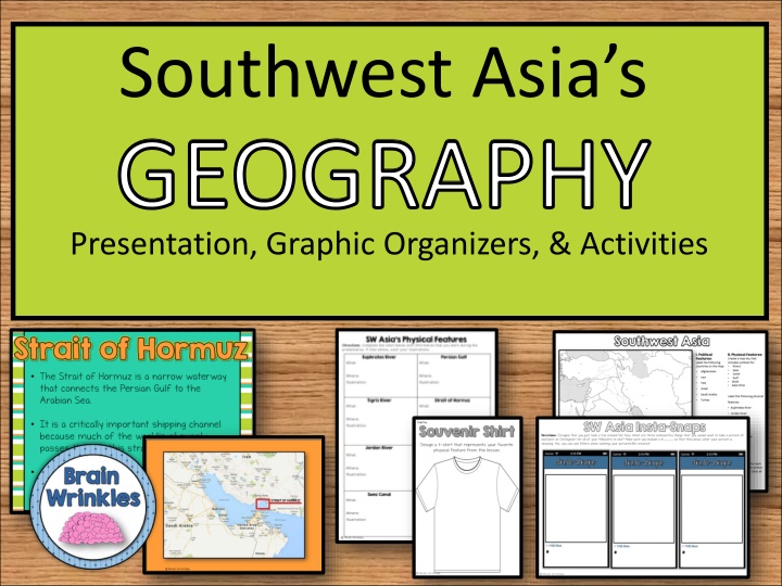 Weekly Agenda for Southwest Asia's Geography Class