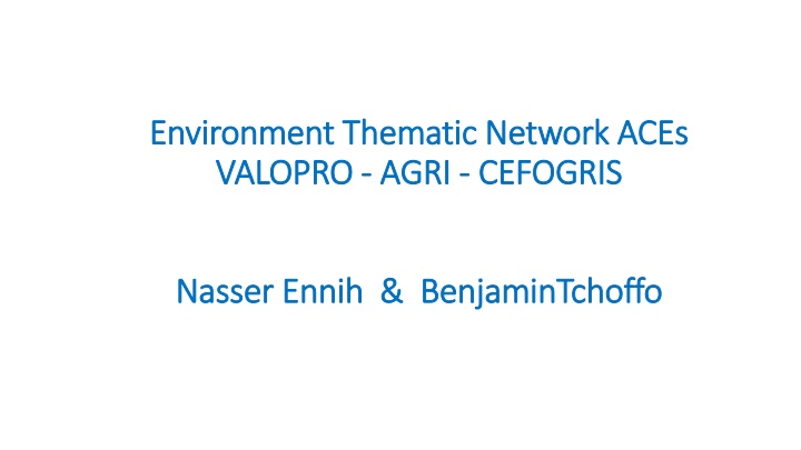 Advancing Research Excellence in Thematic Networks under ACE Impact