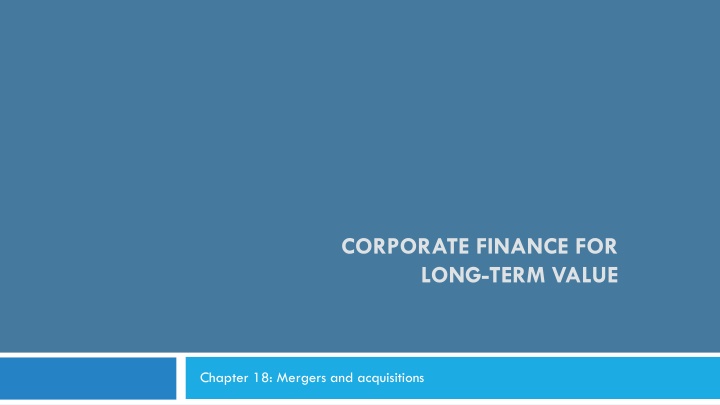 Overview of Mergers and Acquisitions in Corporate Finance
