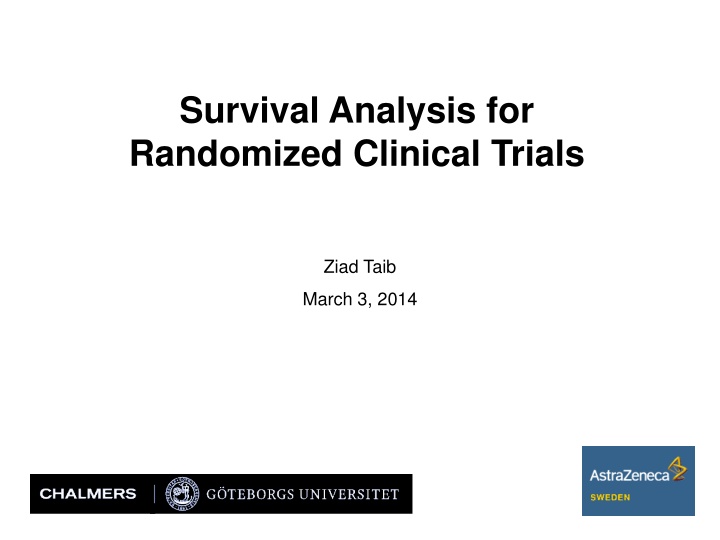 Survival Analysis in Clinical Trials
