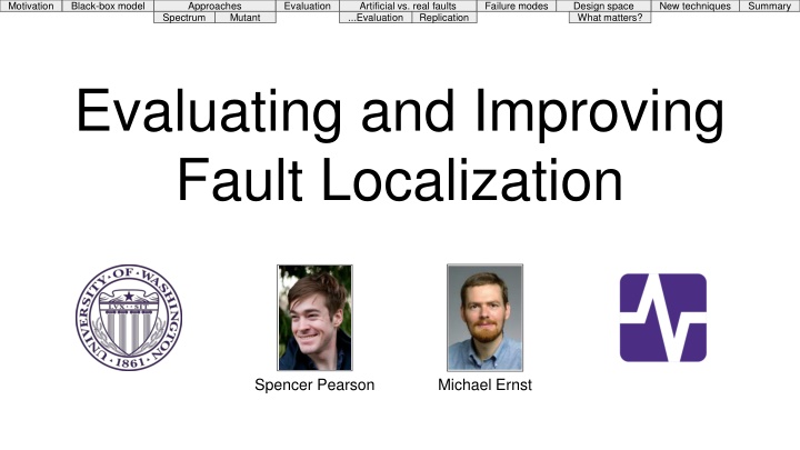 Fault Localization Techniques in Software Debugging