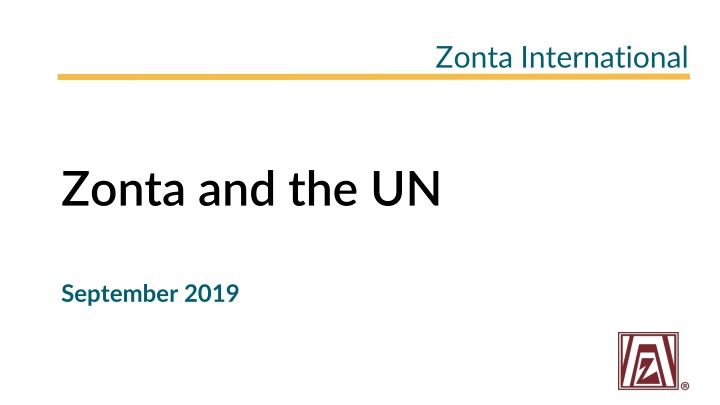 Zonta International and the UN: Empowering Women and Advocating for Equality