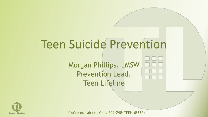 Teen Suicide Prevention Resources in Arizona