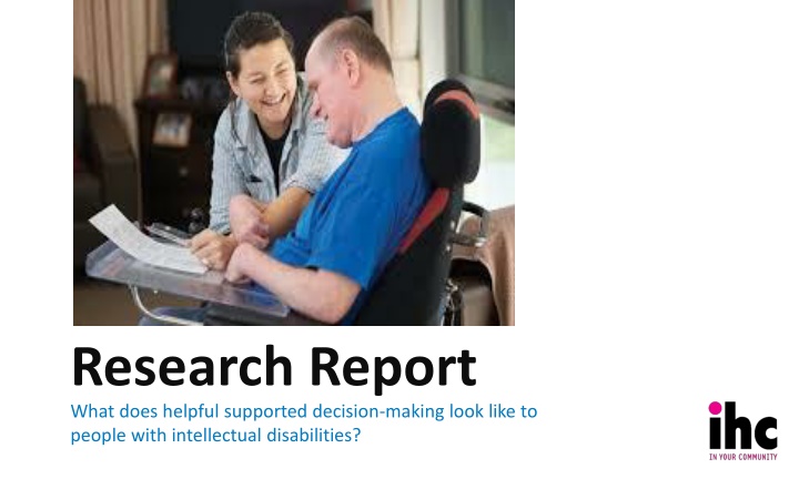Supported Decision-Making for People with Intellectual Disabilities