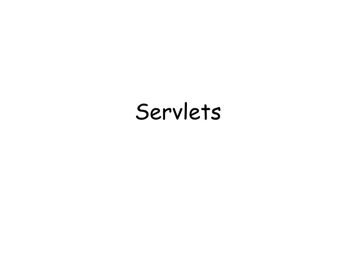 Servlets in Web Development