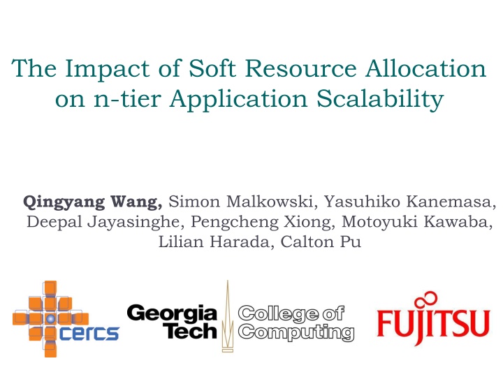 Soft Resource Allocation in N-Tier Application Scalability