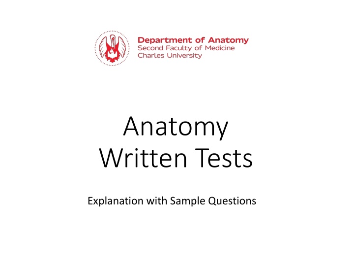 Anatomy Written Tests Overview with Sample Questions