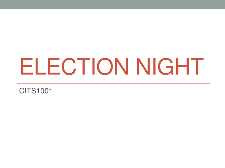 Preferential Voting in Elections