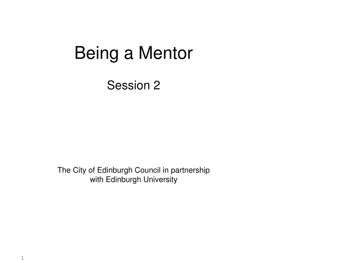Insights on Mentoring and Communication Strategies